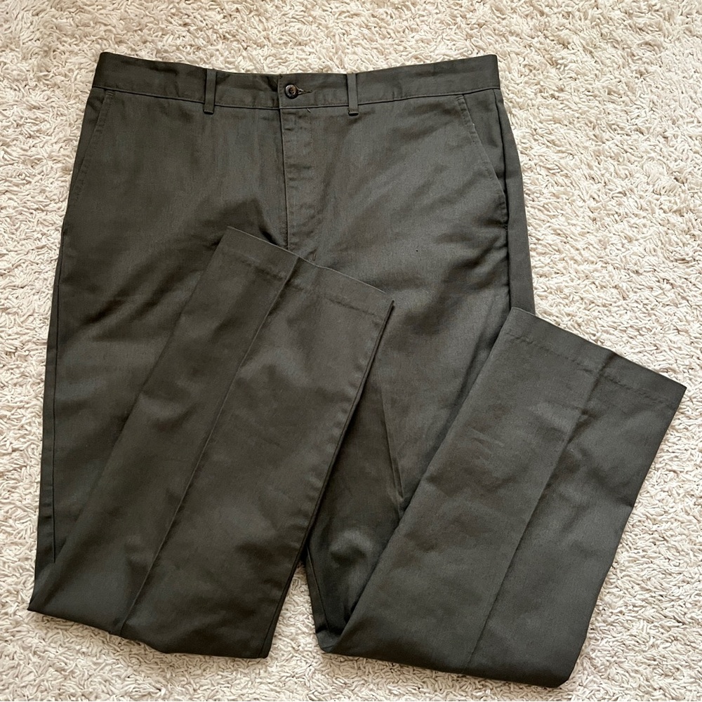 David Taylor Flat Front Chino Pants 36x32